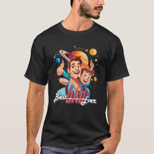 Cartoon Illustriert Niedlich Bester Vater T - Shir T-Shirt