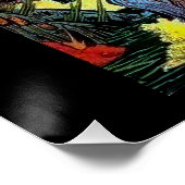 Cartoon Illustriertes Comic Poster (Ecke)