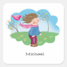 Cartoon im Herbst, Gefrierpunkt im Freien, Jahresz