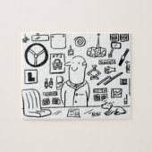 Cartoon im Kfz-Zubehör Puzzle (Horizontal)