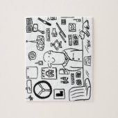 Cartoon im Kfz-Zubehör Puzzle (Vertikal)