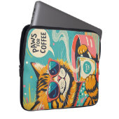 Cartoon im Retro-Stil mit überdimensionalem Sonnen Laptopschutzhülle (Vorne Rechts)