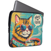 Cartoon im Retro-Stil mit überdimensionalem Sonnen Laptopschutzhülle (Vorne Rechts)