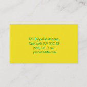 Cartoon im Schulunterricht Visitenkarte (Rückseite)