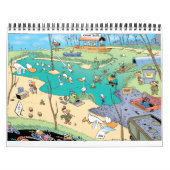 Cartoon im Sumpfgebiet Tiere im 12-Monats-Kalender Kalender (Titelbild)