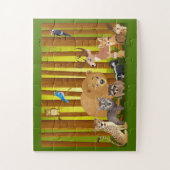 Cartoon im Wald Puzzle (Vertikal)