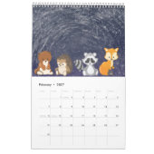 Cartoon im Weltraumkalender Kalender (Feb 2027)