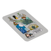 Cartoon in Lebensräumen Magnet (Rechte Seite)