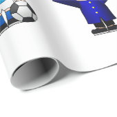 Cartoon in Papierform Sportzeichen. Geschenkpapier (Rolleneckpunkt)