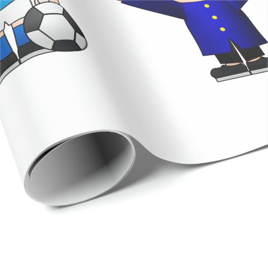 Cartoon in Papierform Sportzeichen. Geschenkpapier (Rolleneckpunkt)