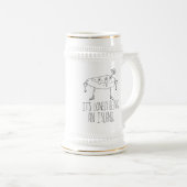 Cartoon-Insel Bierglas (VorderseiteRechts)