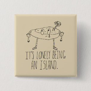 Cartoon-Insel Button