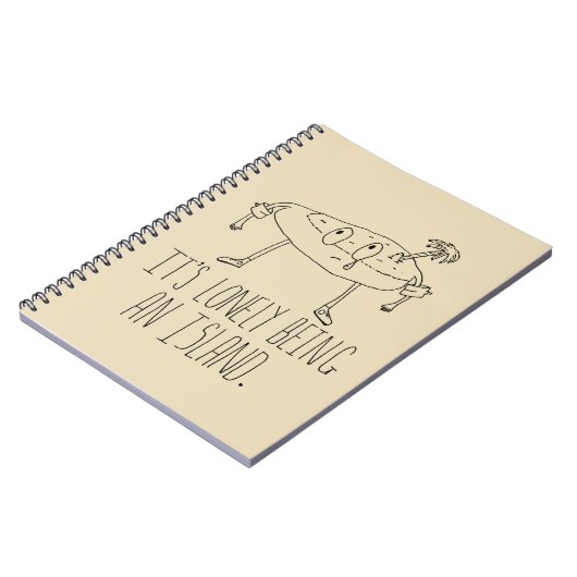 Cartoon-Insel Notizblock (Linke Seite)