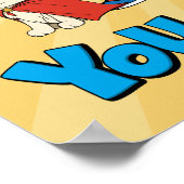 Cartoon Inspiration Zitat Comic Buchtypografie Poster (Ecke)