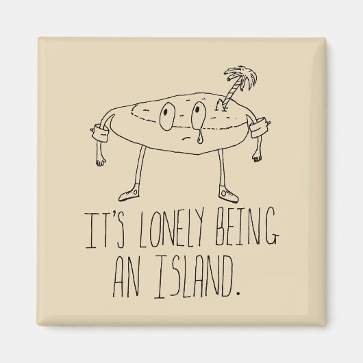 Cartoon Island Magnet (Vorne)