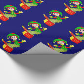 Cartoon Jack im Kissen Geschenkpapier (Ecke)