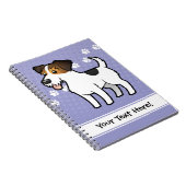 Cartoon-Jack-Russell-Terrier Notizblock (Rechte Seite)