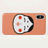 Cartoon japanische okame Gesichtsillustration Case-Mate iPhone Hülle (Rückseite (Horizontal))
