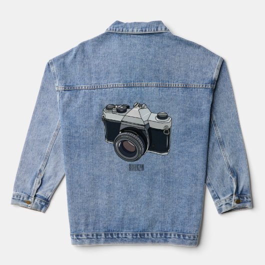 Cartoon Jeansjacke (Rückseite)