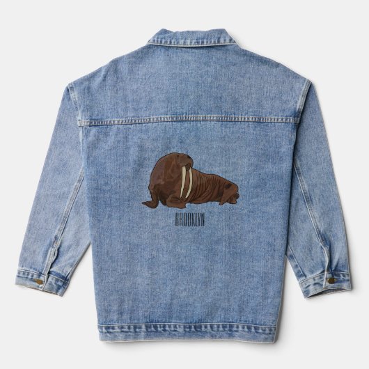 Cartoon Jeansjacke (Rückseite)