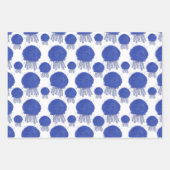 Cartoon Jellyfish Aquarellmalmuster Geschenkpapier Set (Vorderseite)