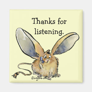 Cartoon Jerboa Danke, dass Sie Magnet geschenkt ha