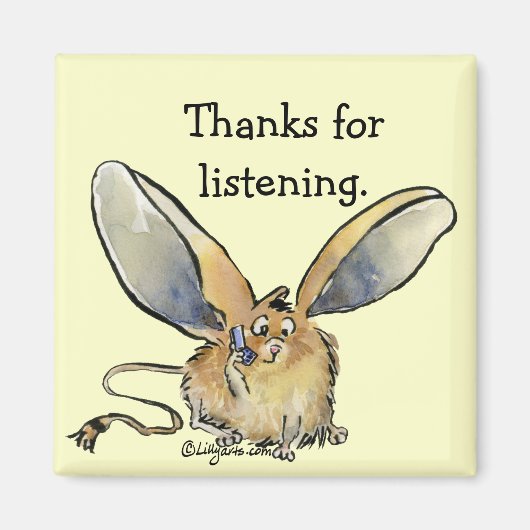 Cartoon Jerboa Danke, dass Sie Magnet geschenkt ha (Vorne)
