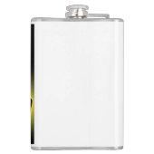 Cartoon Johnny Bravo–Style Character Flachmann (Rückseite)