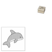 Cartoon Jumping Dolphin 2 Gummistempel (Stempel)