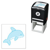 Cartoon Jumping Dolphin Permastempel (Beispiel)