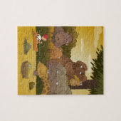 Cartoon Jungle-Tiere Puzzle (Horizontal)