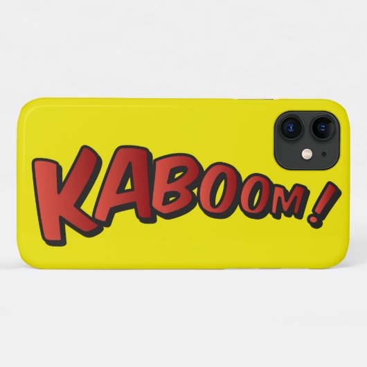 Cartoon Kaboom! Platsch Case-Mate iPhone Hülle (Rückseite (Horizontal))