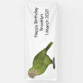 Cartoon Kakapo Banner (Vertikal)