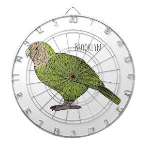 Cartoon Kakapo Dartscheibe