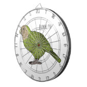 Cartoon Kakapo Dartscheibe (Vorderseite rechts)