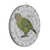 Cartoon Kakapo Dartscheibe (Vorderseite Links)