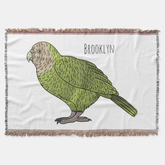 Cartoon Kakapo Decke (Vorderseite)