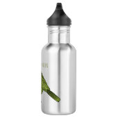 Cartoon Kakapo Edelstahlflasche (Rechts)