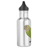 Cartoon Kakapo Edelstahlflasche (Links)