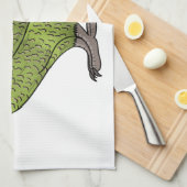 Cartoon Kakapo Geschirrtuch (Viertel Falte)