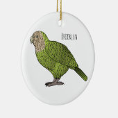 Cartoon Kakapo Keramik Ornament (Rechts)