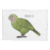 Cartoon Kakapo Kissenbezug (Rückseite)