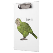 Cartoon Kakapo Klemmbrett (Links)