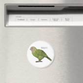 Cartoon Kakapo Magnet (In Situ (Geschirrspüler))