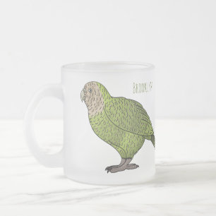 Cartoon Kakapo Mattglastasse