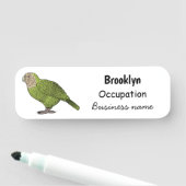 Cartoon Kakapo Namensschild (Beispiel)