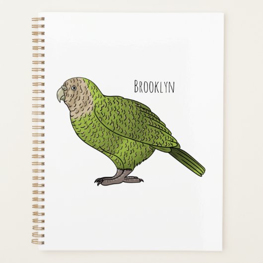 Cartoon Kakapo Planer (Vorderseite)
