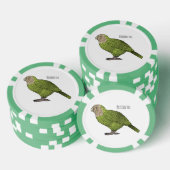 Cartoon Kakapo Pokerchips (Stapel)