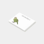 Cartoon Kakapo Post-it Klebezettel (angewinkelt)