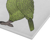 Cartoon Kakapo Schneidebrett (Ecke)